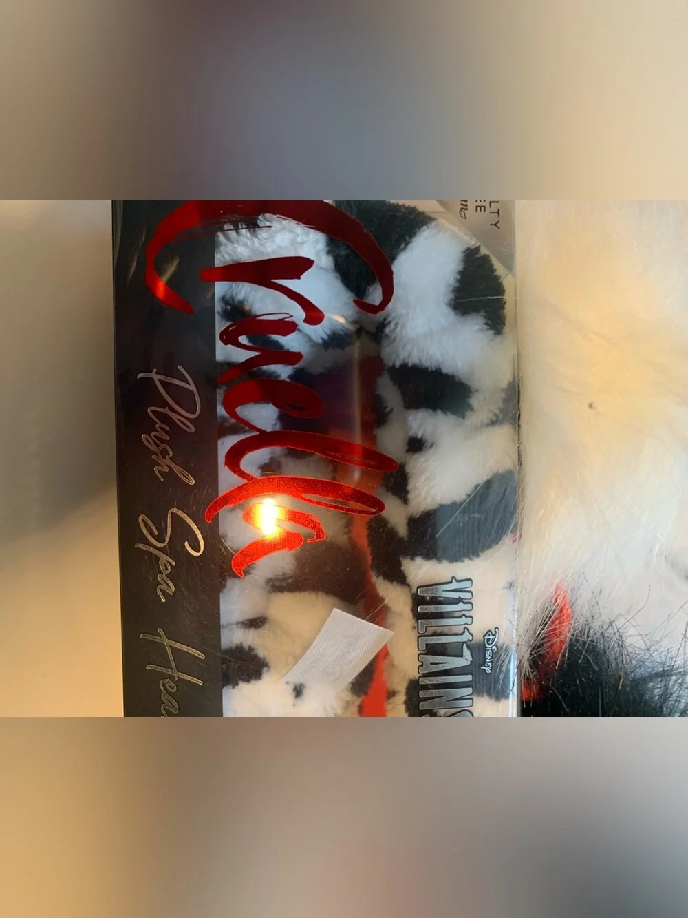 Disney Villains Cruella Plush Spa Headband